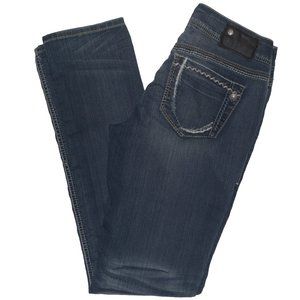 SILVER Suki Mid Rise Slim Jeans 28x33